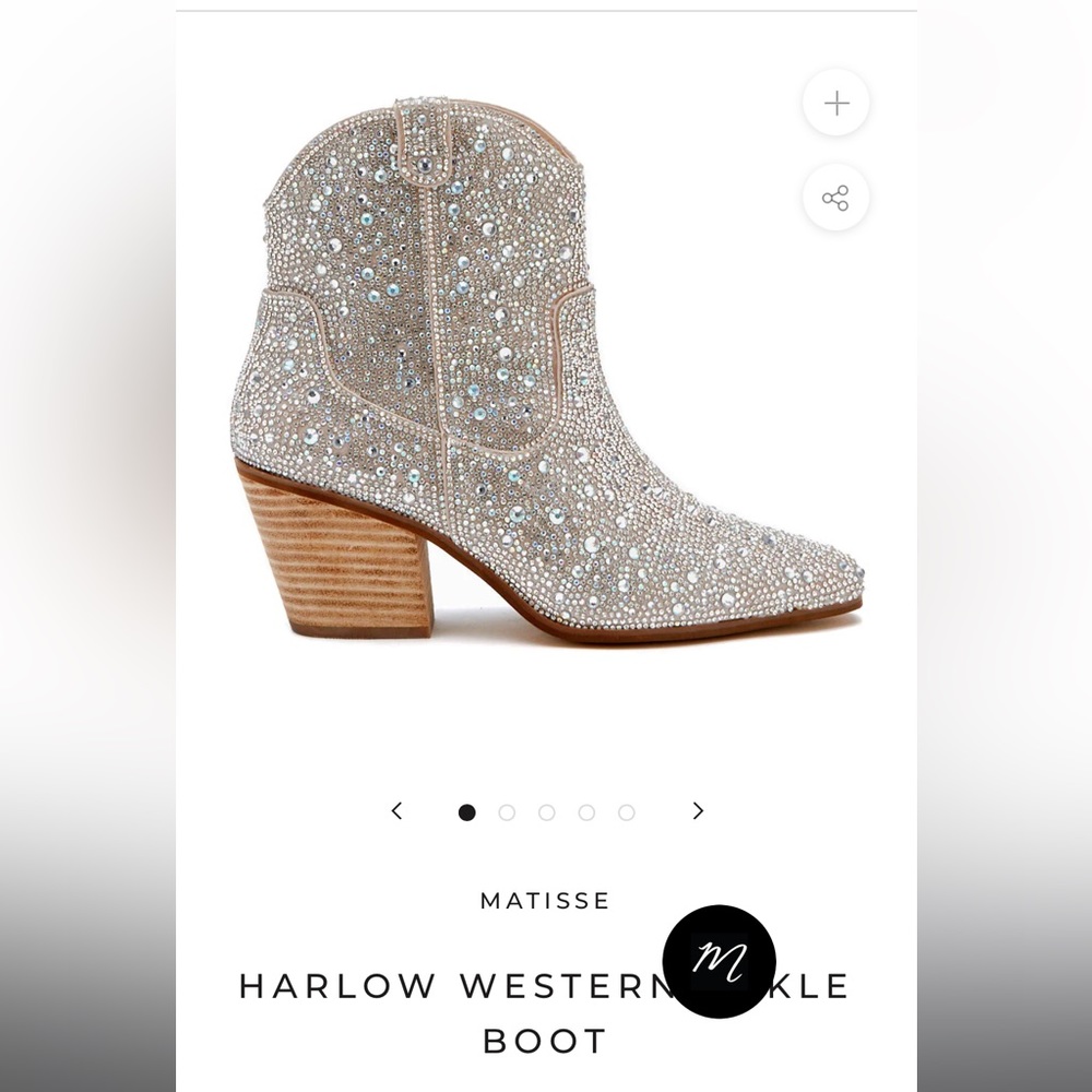 NWT Matisse Harlow Western Boot